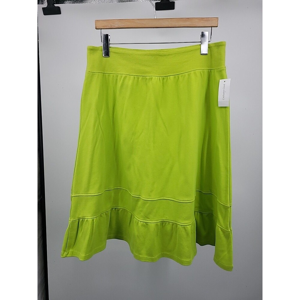 New Coldwater Creek Skirt Sz L Beachy Vacation Resort Cruise Summer Boho  Beach